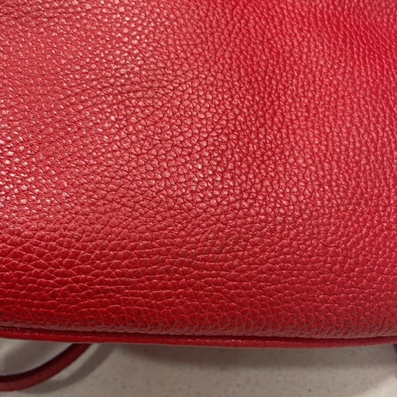 Coach Liv Pouch Red Leather Crossbody Bag - Picture 15 of 15